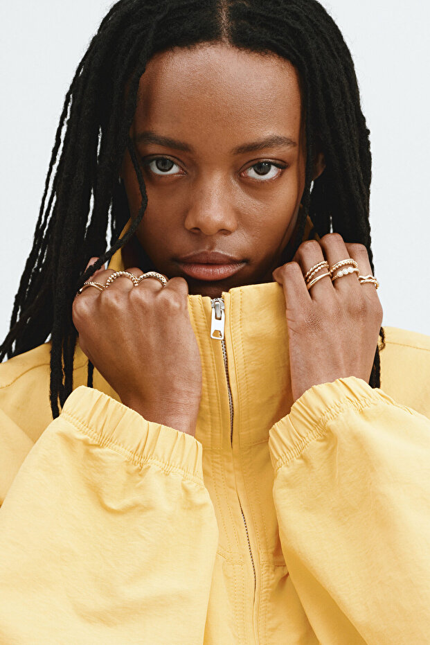 Oversize Naylon Ceket - 2