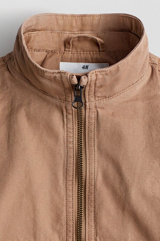 Kapüşonlu Kanvas Ceket - 3