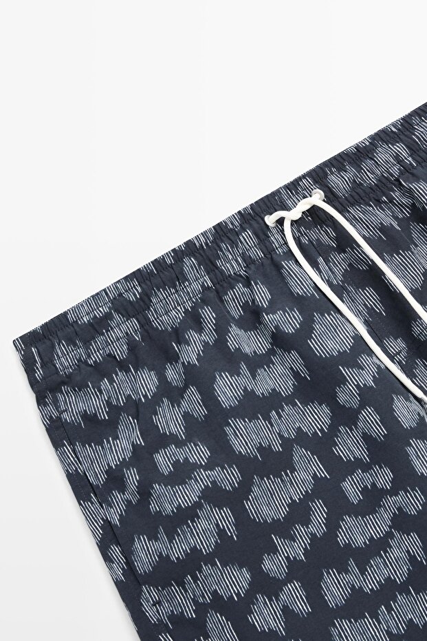 Desenli deniz şortu - 4