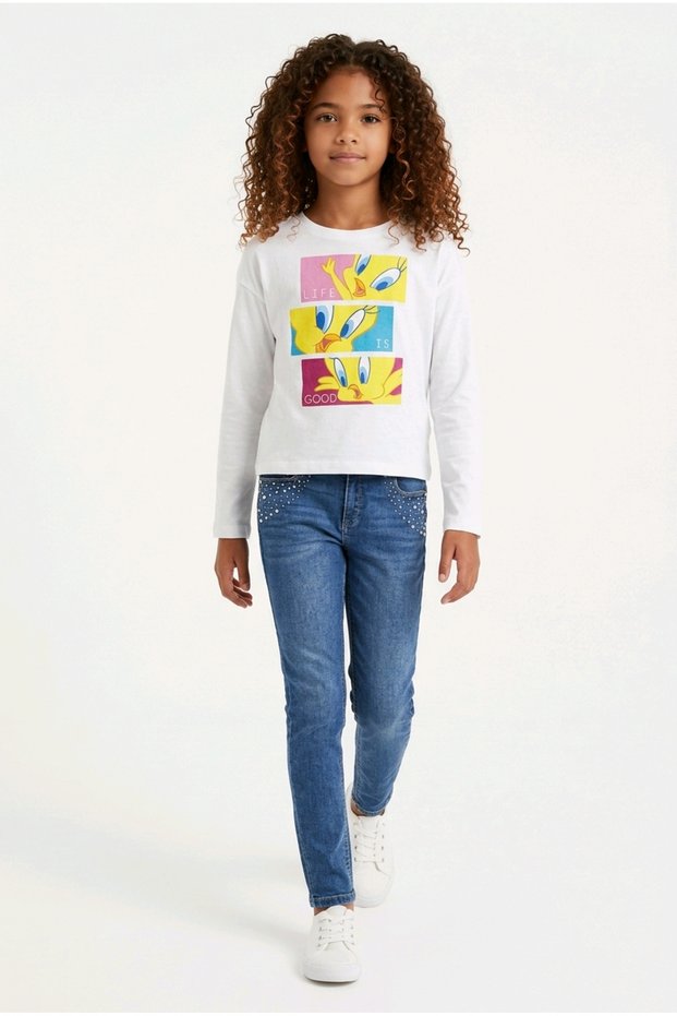 Bluza cu guler rotund