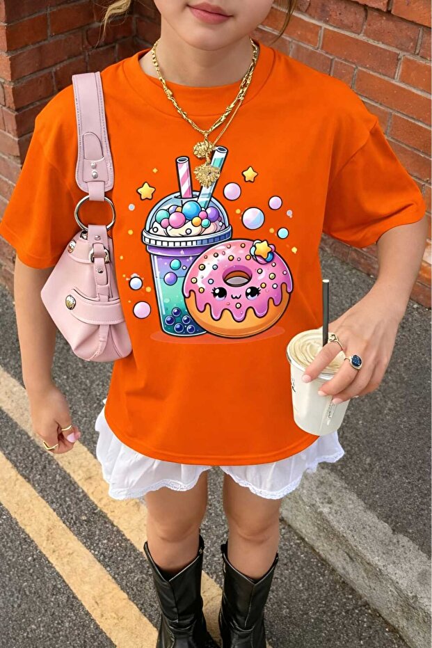 Donald Printed Unisex Children's T-Shirt 4Gh1