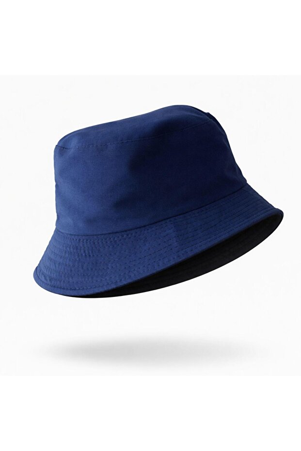 Double-Sided Bucket Fisherman Hat Unisex 100% Cotton Black Inner Lining Four Seasons