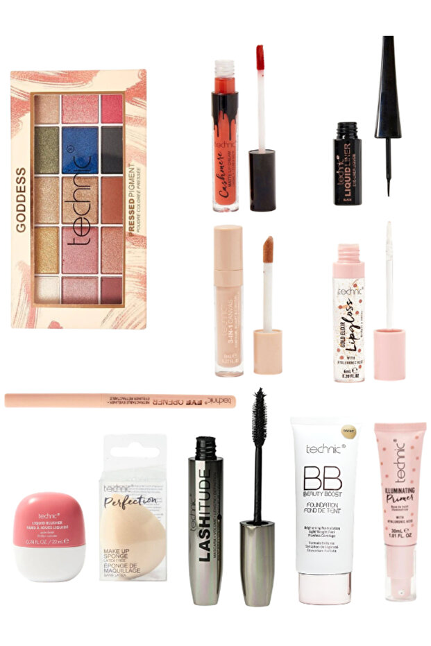 Goddess All in One Makeup Set 11 PCS Full Face Eyes Lips Gift Kit from UK