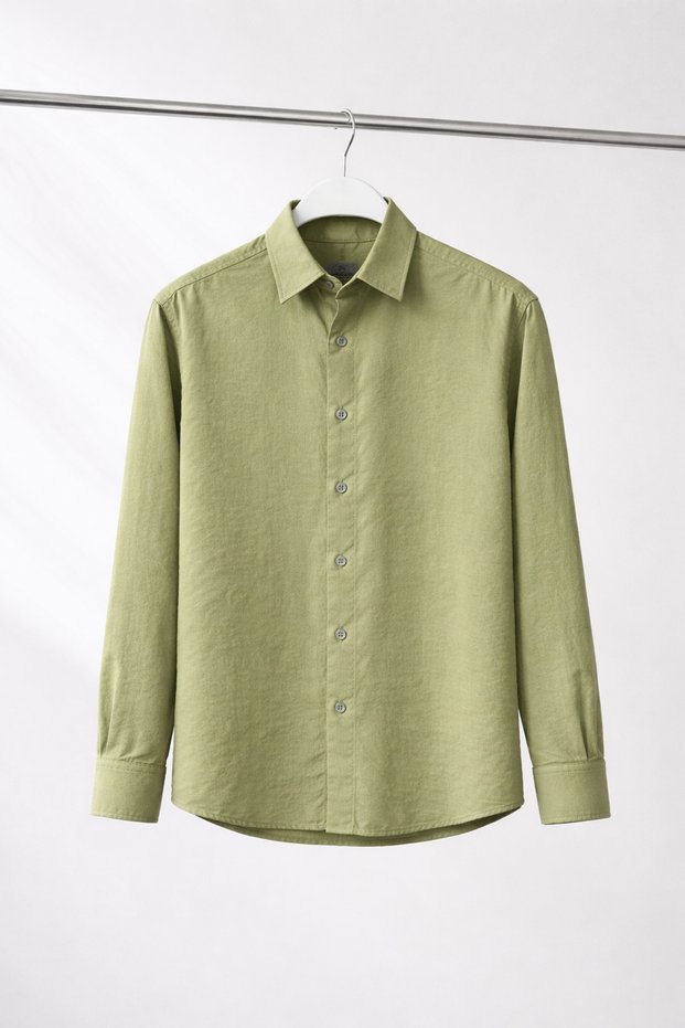 Men's Modal Fabric Textured Relaxed Fit Shirt
