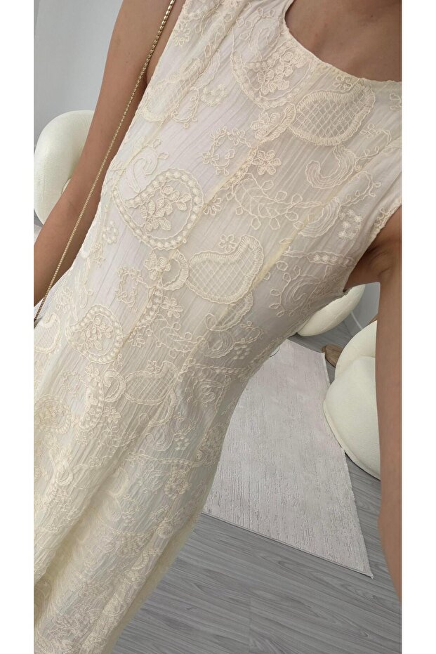 ROCHIE AJURATĂ ECRU - 8