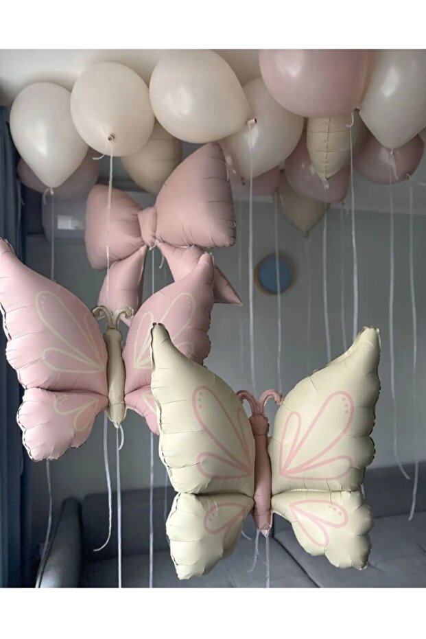Party Set Retro Butterfly Bow Balloon Harness Set 13 Pieces