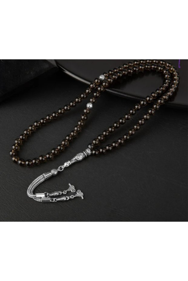 Smoky Quartz 99-Piece Prayer Rosary – the Meeting of Nobility and Tranquility 🌫️ Certified