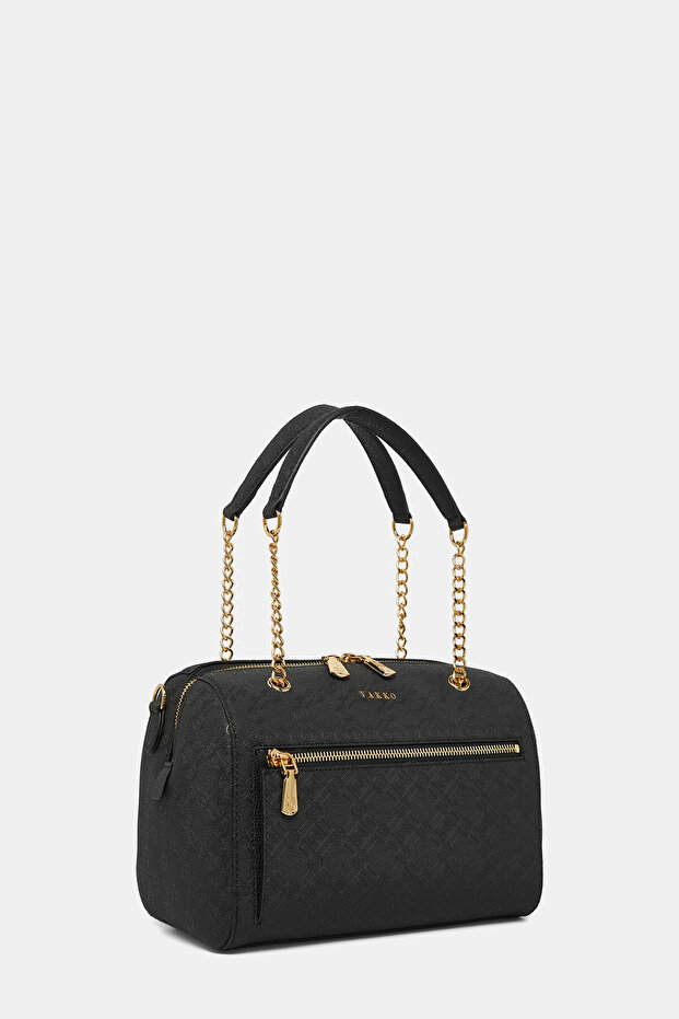 SİYAH MONOGRAM ÇANTA - 3