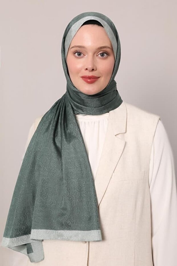 Halka Desen Monogram Şal - 3