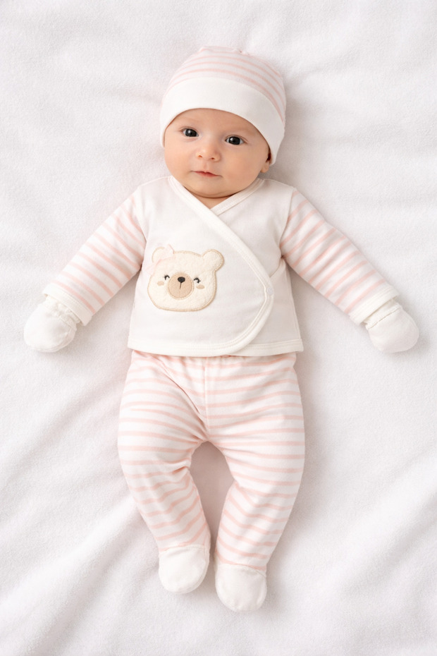 100% Cotton 10 Lu Hospital Release Pack with Teddy Bear 6553