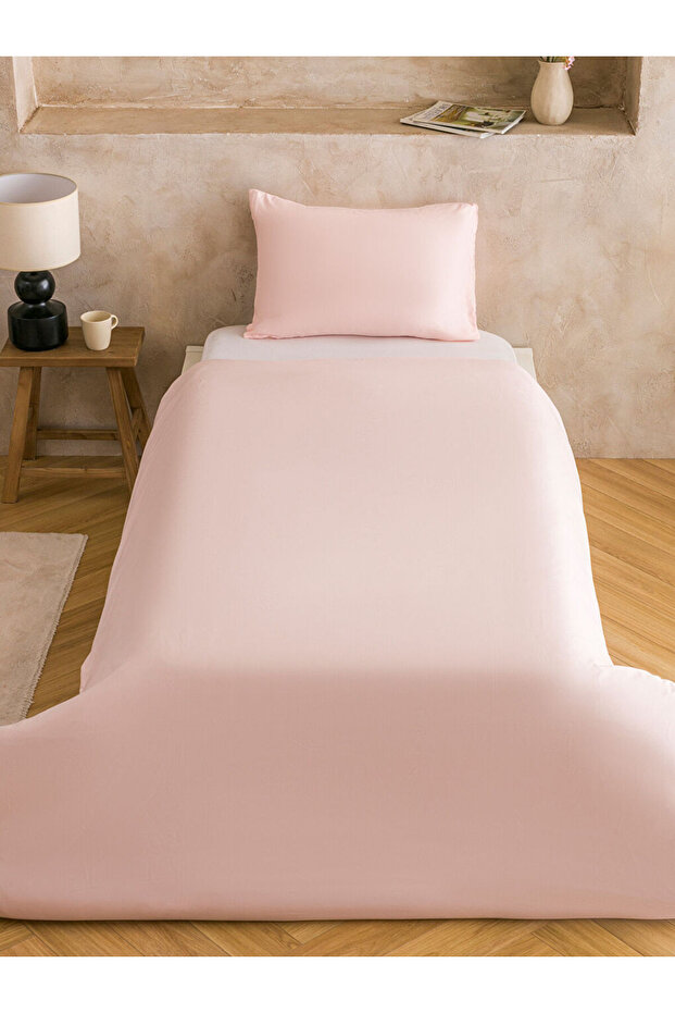 Pembe Basic Tek Kişilik Nevresim Seti - 2