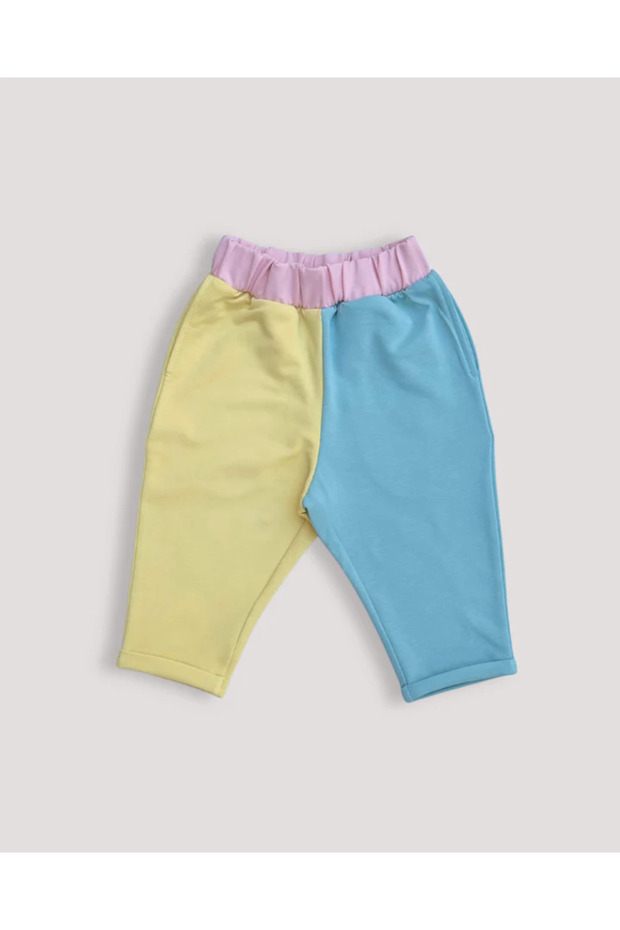 Pantaloni din jerse multicolor unisex - 1