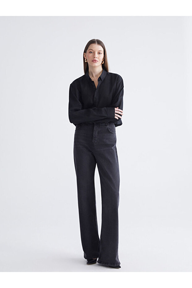 Esvab • Modern & Distinctive Wide-Leg Women's Jean Pants