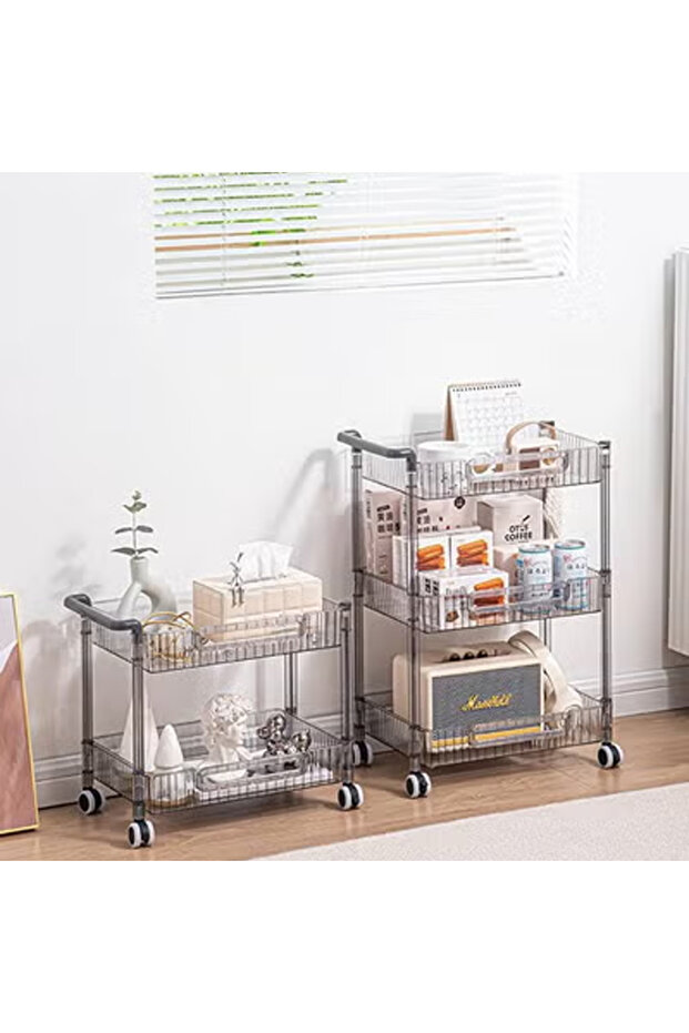 Versatile 2 Layered Rectangular Shaped Floor-standing Fruit and Vegetable Storage Rack - 5