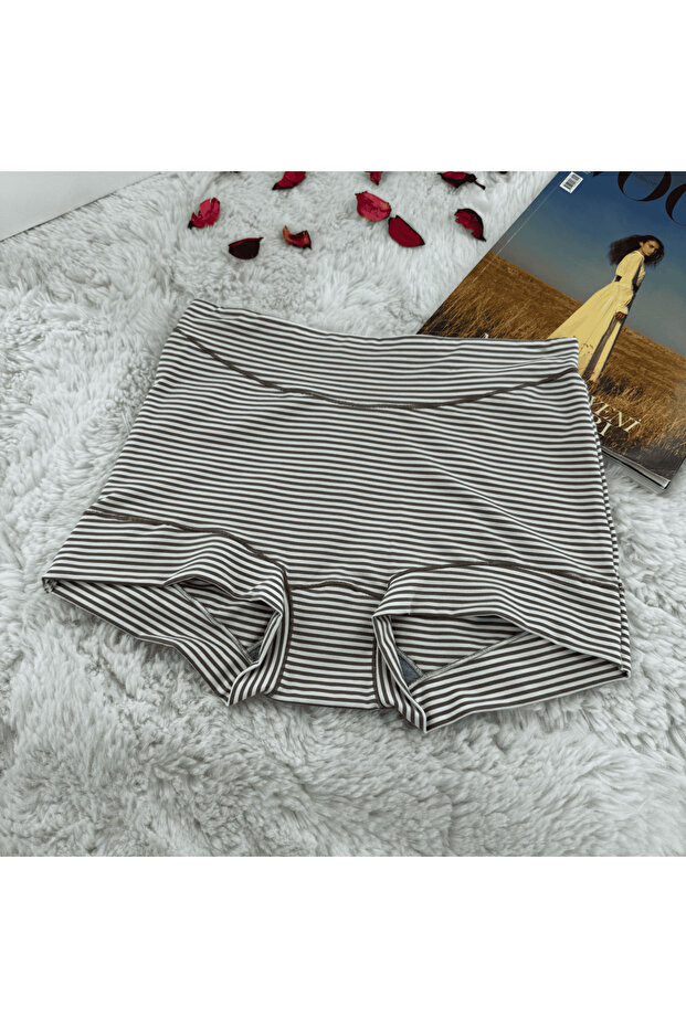 Striped Boxer Briefs Seamless No Trace Soft Women's Underwear