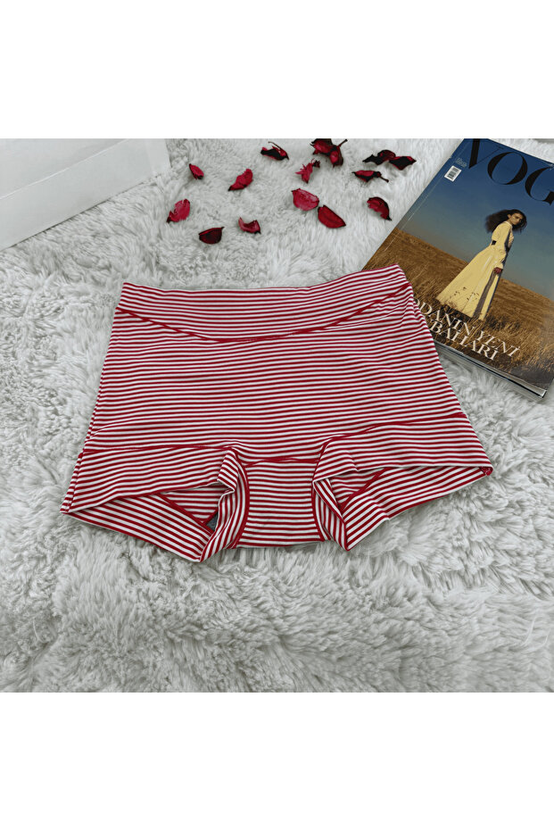 Striped Boxer Briefs Seamless No Trace Soft Women's Underwear