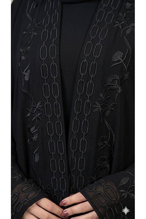 Embroidered Abaya - 2