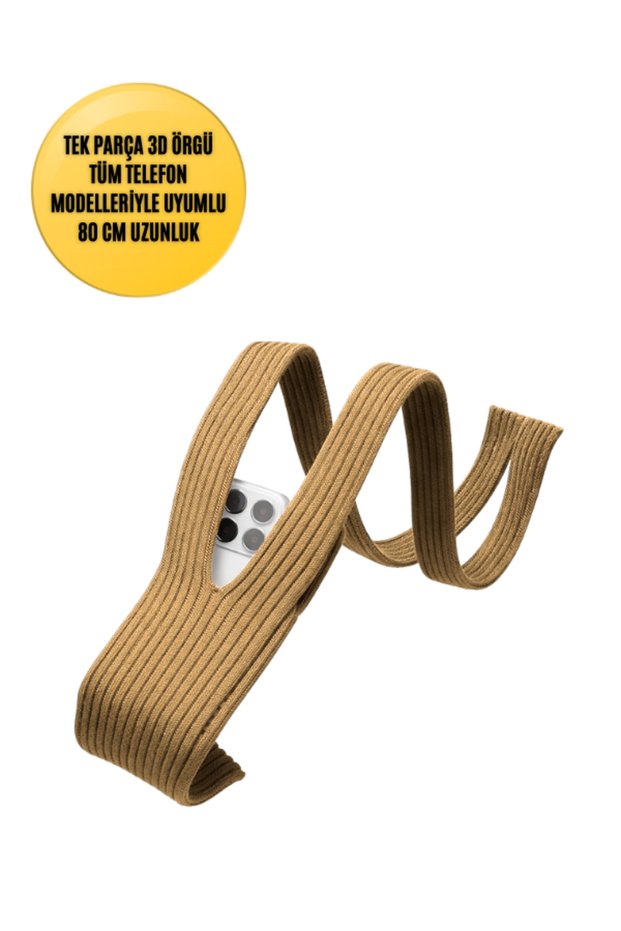 3D Knitted Phone Pocket Compatible with All Phones Phone Strap Case 80 cm