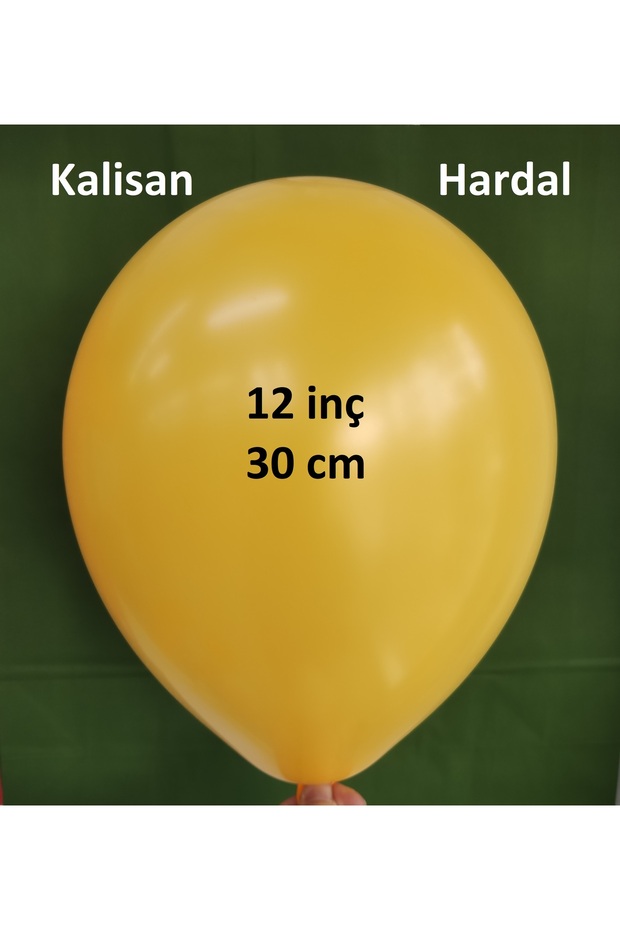 Pastel Balloons Mustard Color 10 Pieces 12 Inches 30 cm