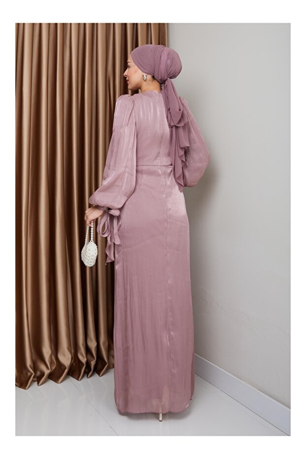 Rochie de seară cu hijab - Gul - - 6
