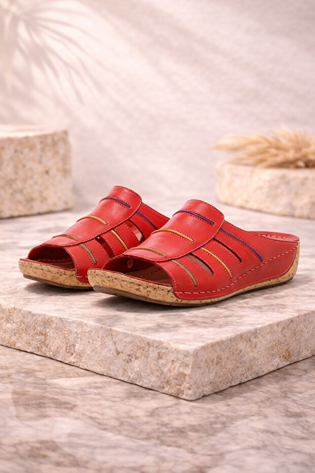 Genuine Leather Slippers Model Name: Mirana