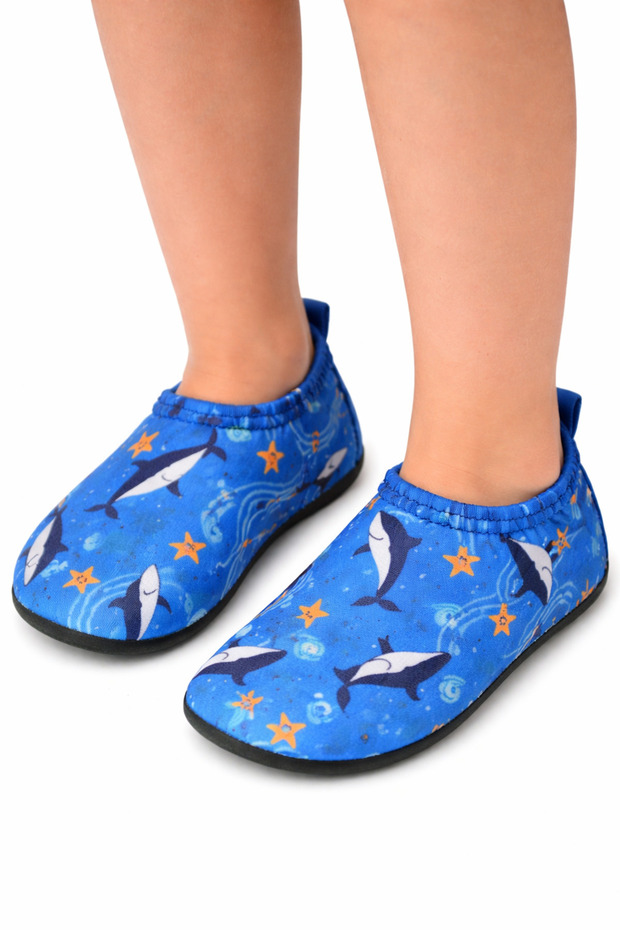 Boy's Whale Non-Slip Sole Pool Shoes-8680