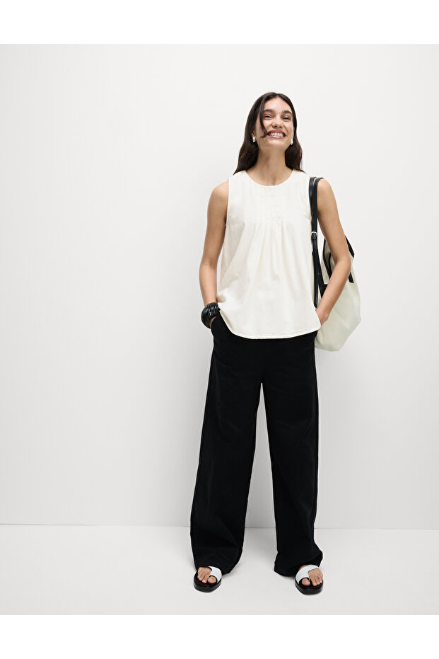 Saf Pamuklu Üst - 5