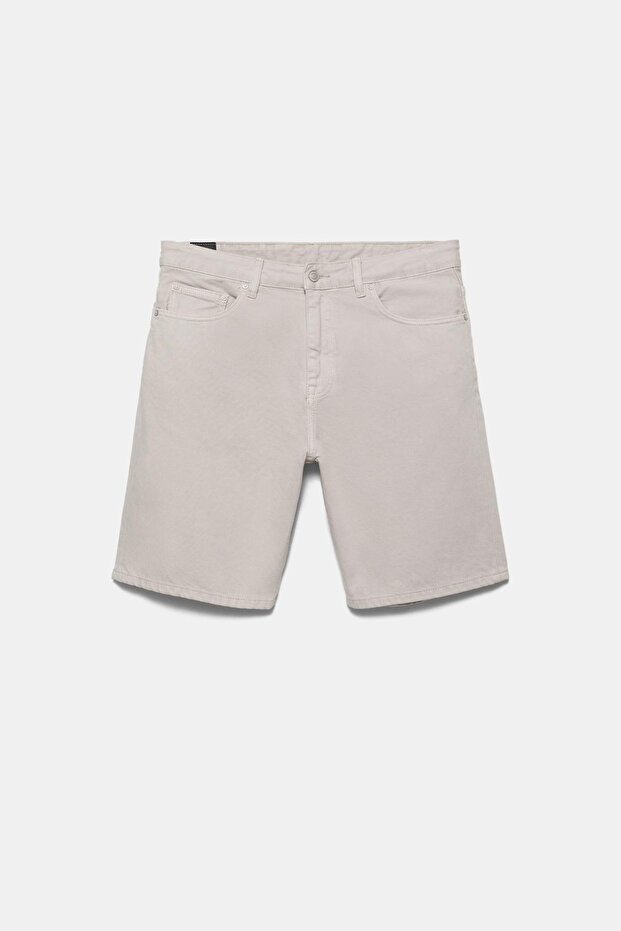 Denim bermuda şort - 7