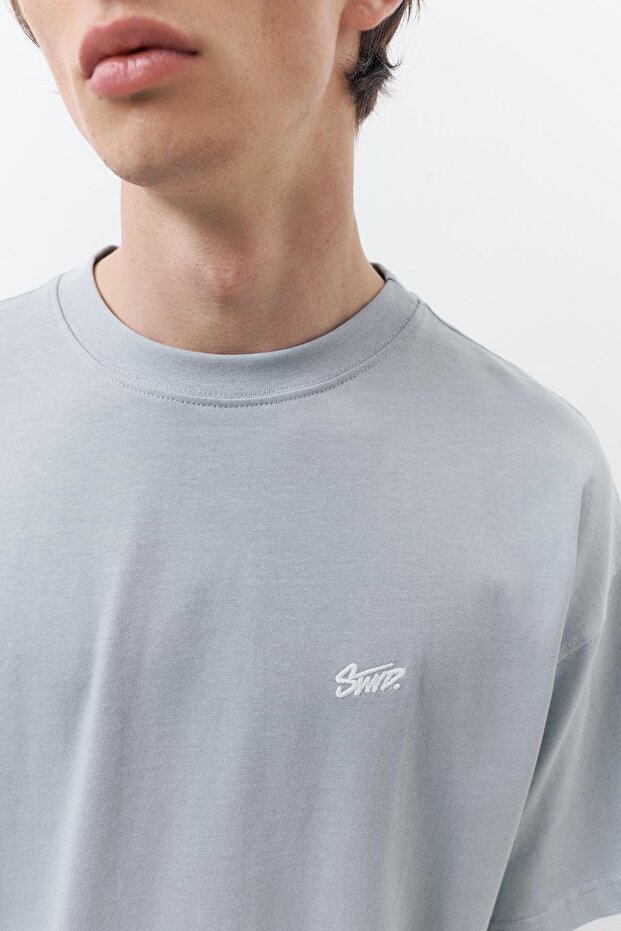 STWD logolu boxy tişört - 6