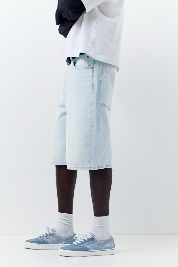 Skater denim bermuda - 4