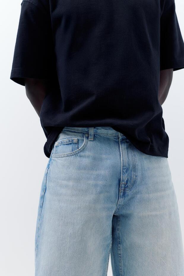 Denim bermuda şort - 6