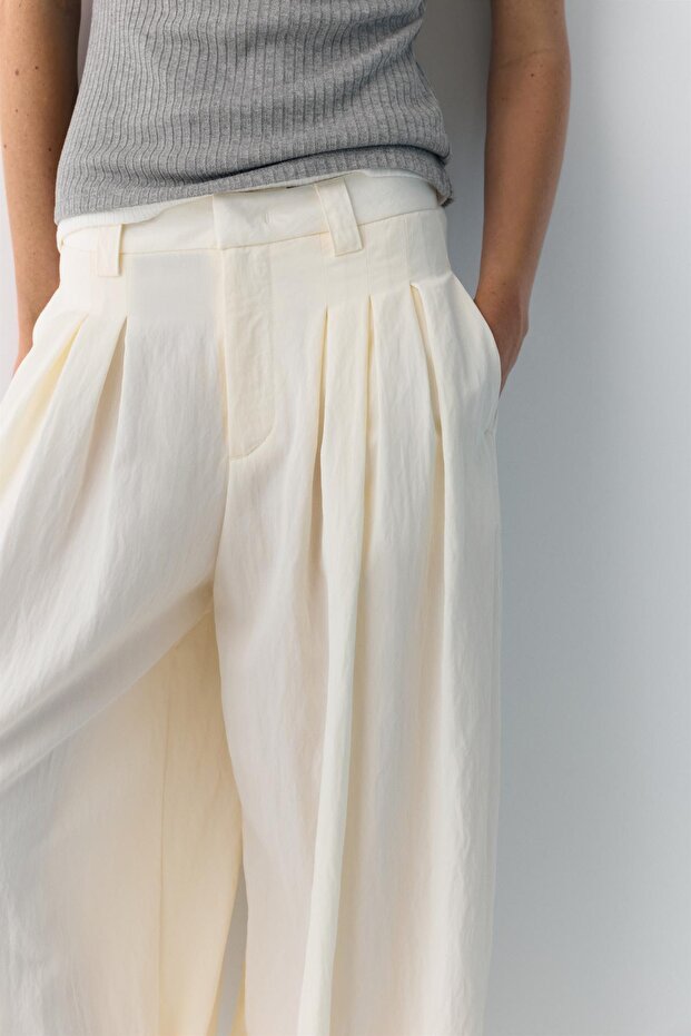 Barrel paça pensli pantolon - 5