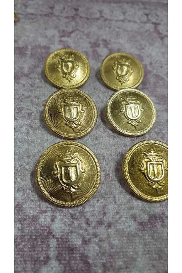 Polyester Button 38 Size 24 Mm, 6 Pieces