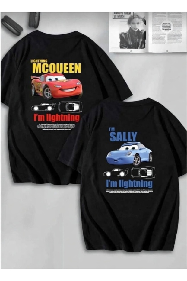 Mcqueen & Sally Lover Combination Oversize T-Shirt
