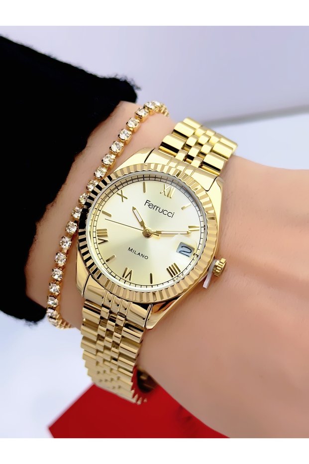 Steel Strap 2 Year Warranty 3 Atm Waterproof Women's Wristwatch + Bracelet Gift