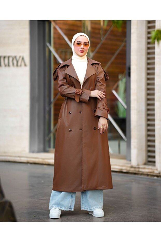 Classic Leather Trench