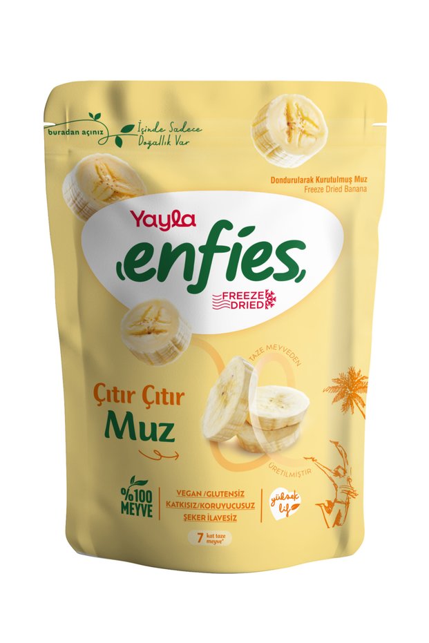 Enfies Freeze Dried Freeze Dried Crispy Fruit-Banana 15 Gr