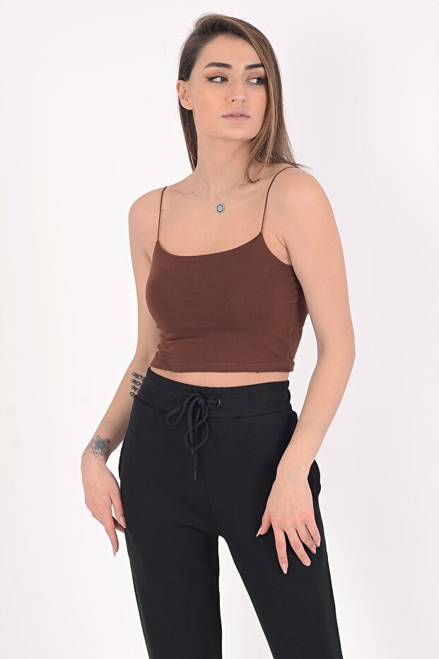بلوزة نسائية رفيعة بحزام خيطي وطبقة مزدوجة، بستير أساسي