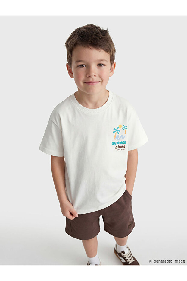 Lcw Kids Printed Boy's T-Shirt