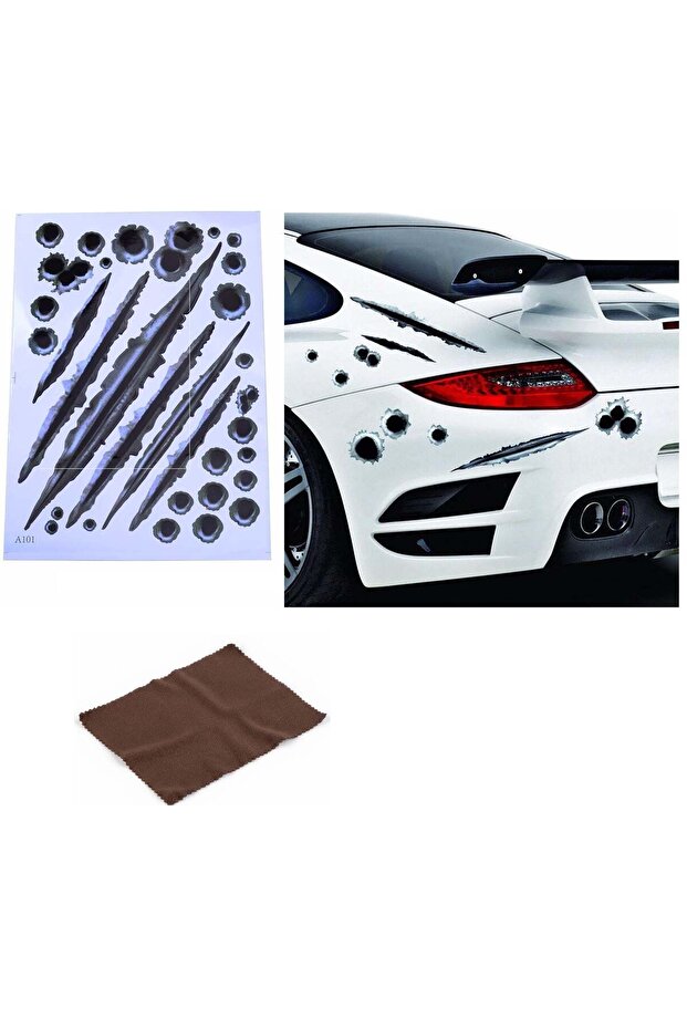 Vehicle Sticker Set Wound Bandage Auto Sticker Wound-Shaped 3D