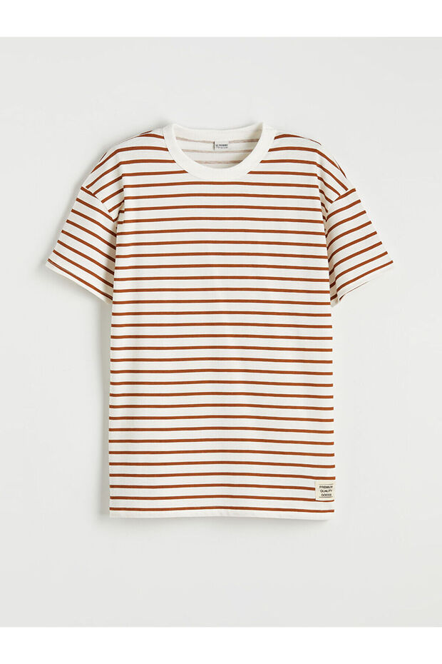 Boy's Striped Crew Neck T-Shirt