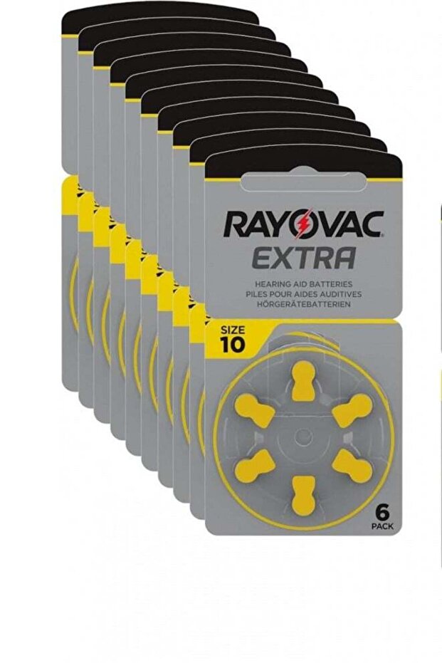 EXTRA HEARING AID BATTERY SIZE 10 - PACK OF 60 CELLS