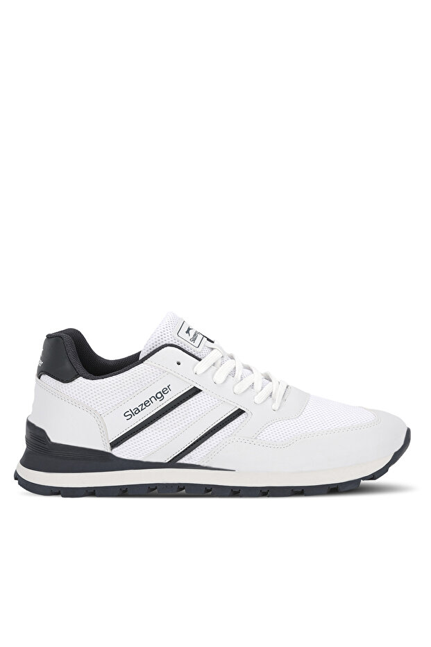 Zamback Men's White / Navy Blue Casual Sports Shoes