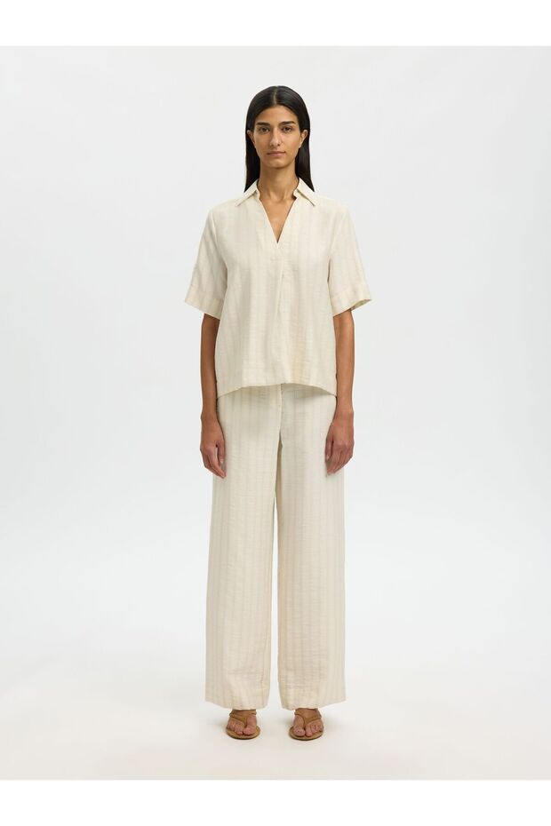 Bluse mit 2/4 Ärmeln Viskosemix - 4