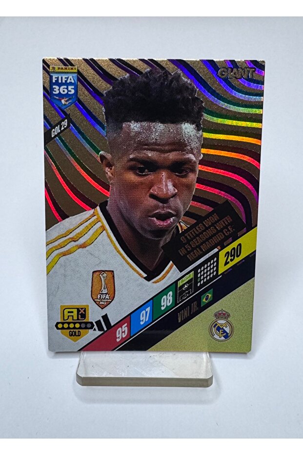Vini Jr Giant Gol 29 Football Player Card