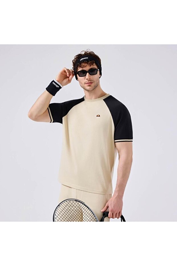 6Sm5013-Bg Crew Neck Men's T-Shirt - Cream