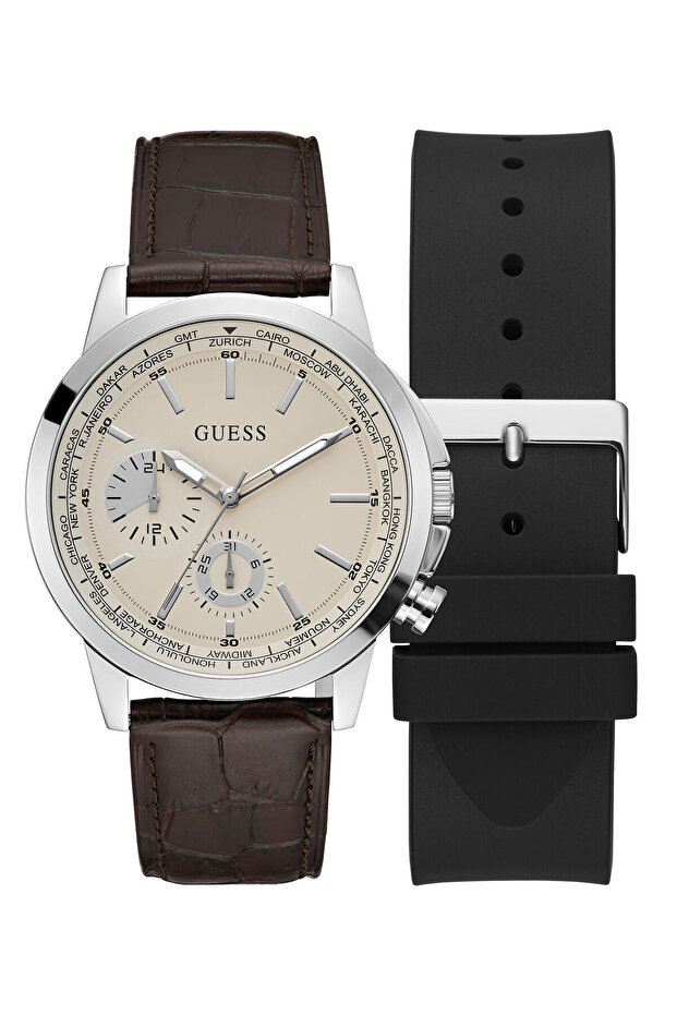 Multi-function watch with interchangeable strap