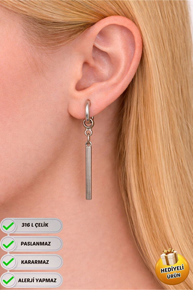 Steel Special Design Dangle Gift Earrings for Couples, Does Not Tarnish or Fade
