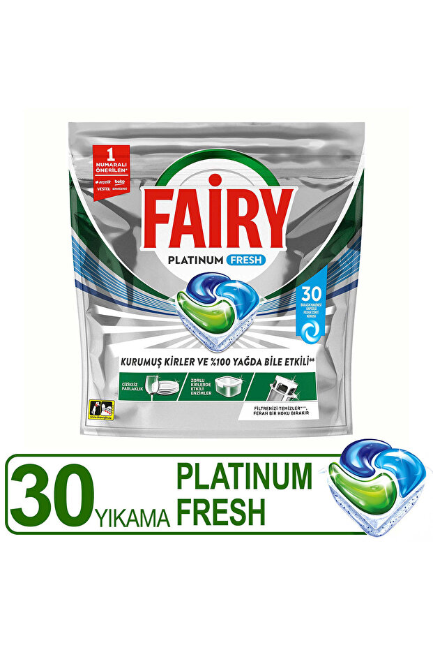 Fairy Platinum Fresh Bulaşık Makinesi Kapsülü 30 Yıkama