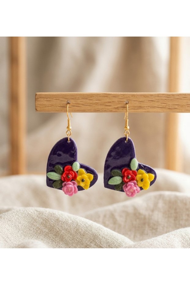 Heart Dangle Earrings